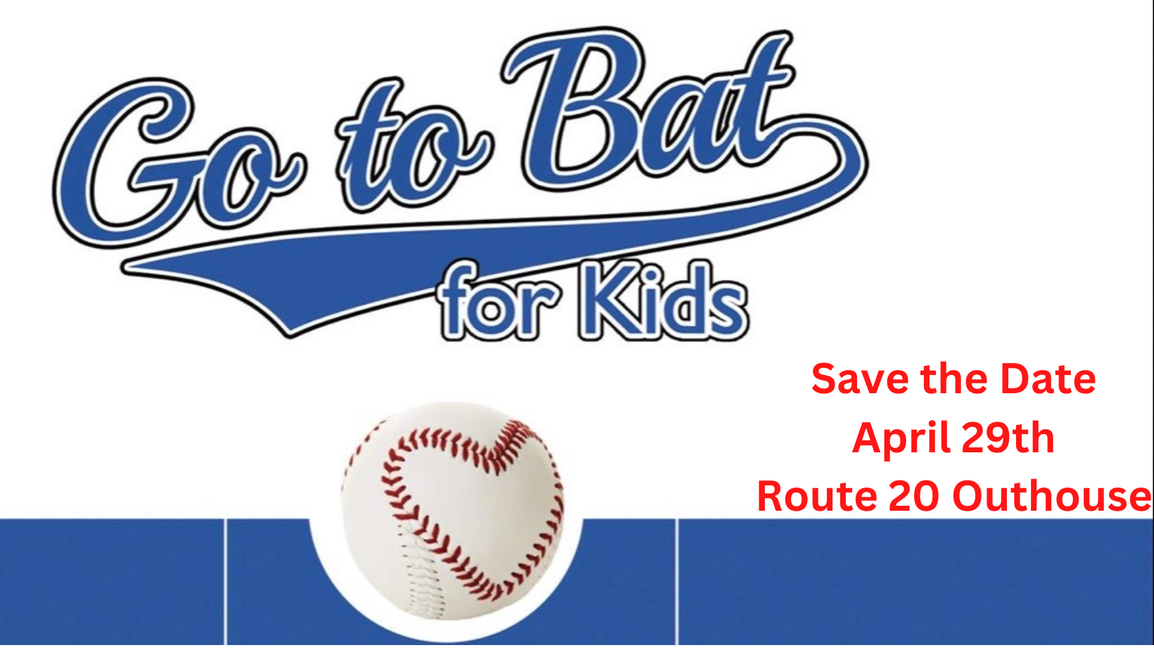 Save the Date Go To Bat