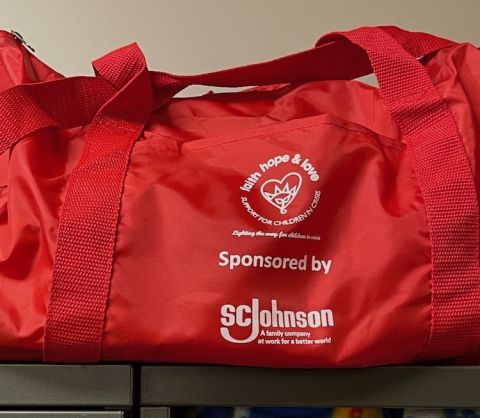 SC Johnson Duffels for Kids support